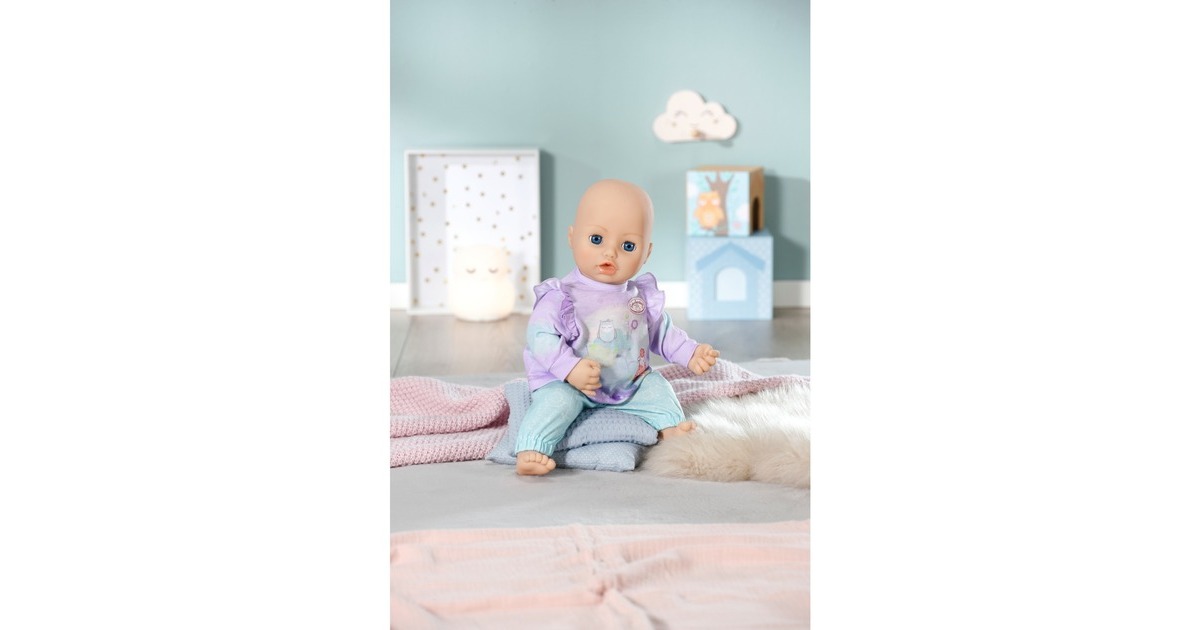 ZAPF Creation Baby Annabell® Sweet Dreams Schlafanzug 43cm, Puppenzubehör(Shirt und Hose. Inklusive Kleiderbügel)