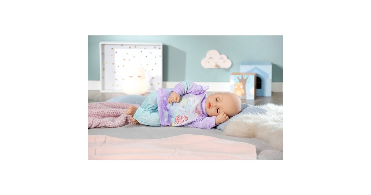 ZAPF Creation Baby Annabell® Sweet Dreams Schlafanzug 43cm, Puppenzubehör(Shirt und Hose. Inklusive Kleiderbügel)