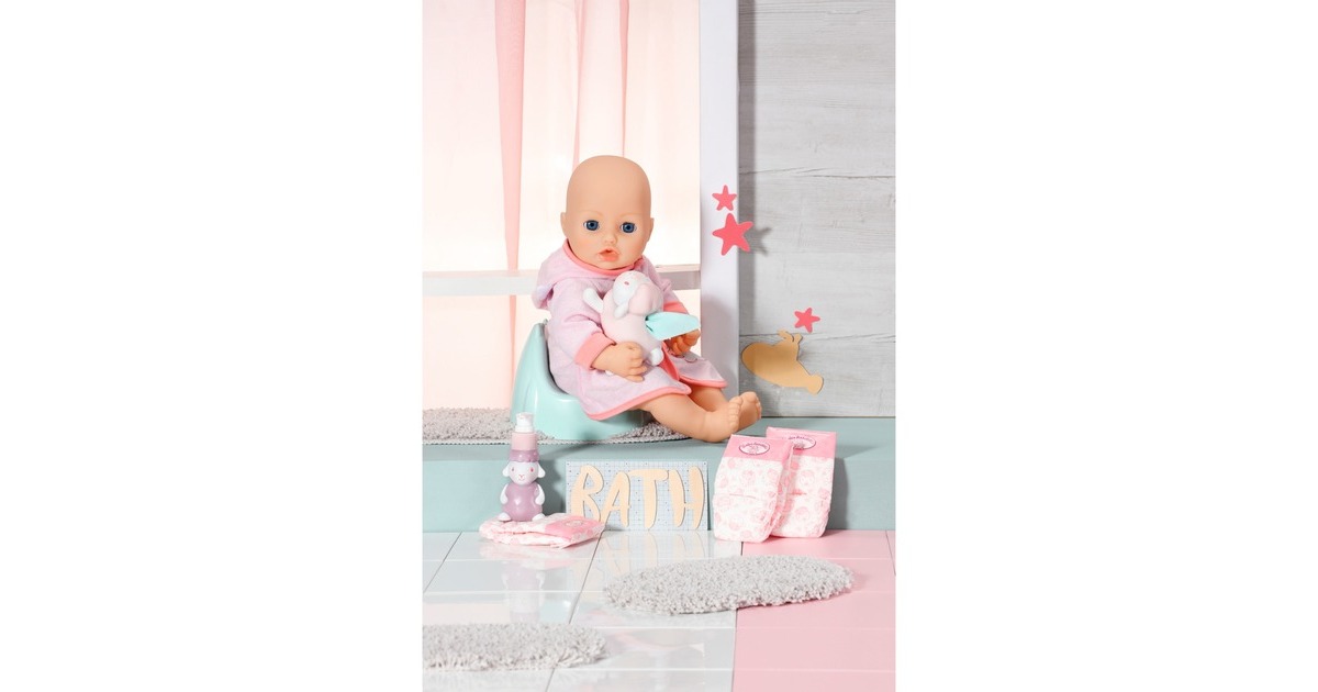ZAPF Creation Baby Annabell® Töpfchen Set, Puppenzubehör(Töpfchen, 3 Windeln, Seifen- und Tuch-Spender)