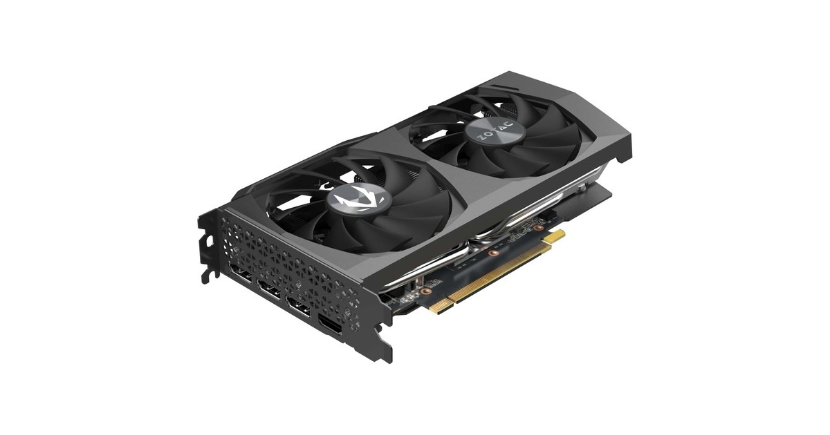 ZOTAC GeForce RTX 3060 TWIN EDGE, Grafikkarte(3x DisplayPort, 1x HDMI 2.1)
