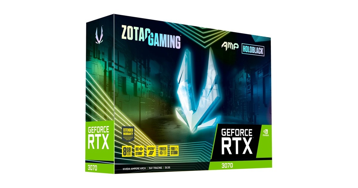 ZOTAC GeForce RTX 3070 AMP HOLO, Grafikkarte(3x DisplayPort, 1x HDMI 2.1, Outlet)