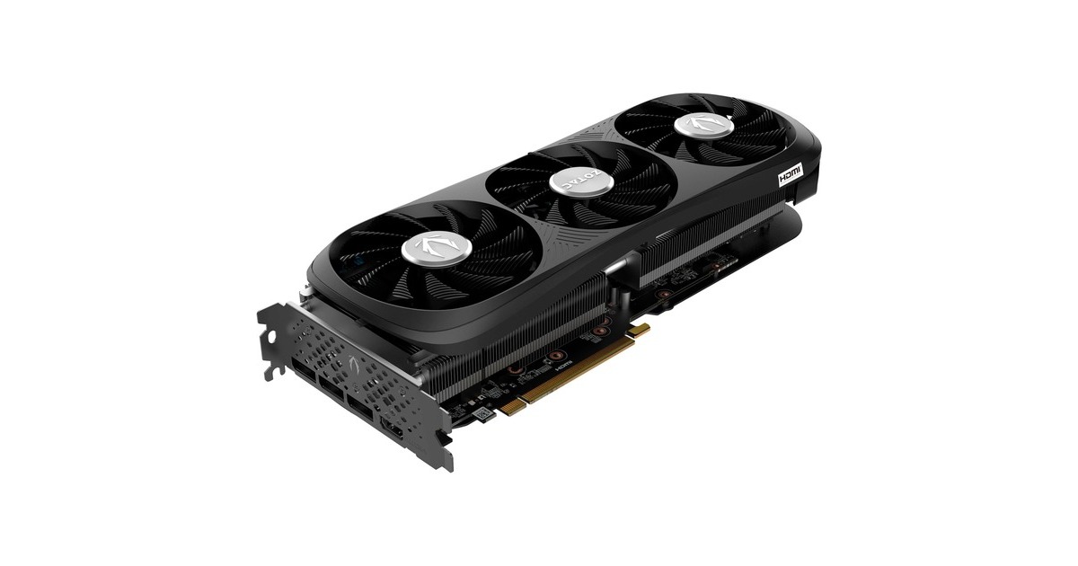 ZOTAC GeForce RTX 4070 SUPER Trinity Black Edition, Grafikkarte(DLSS 3, 3x DisplayPort, 1x HDMI 2.1)