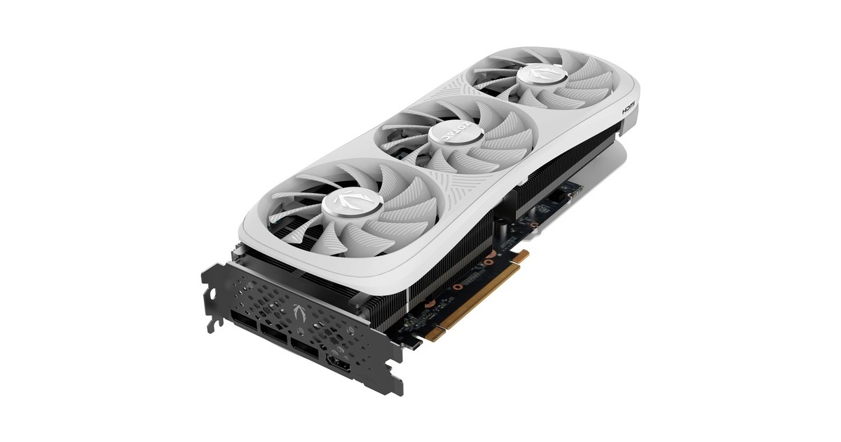 ZOTAC GeForce RTX 4070 Ti SUPER Trinity OC, Grafikkarte(weiß, DLSS 3, 3x DisplayPort, 1x HDMI 2.1a)