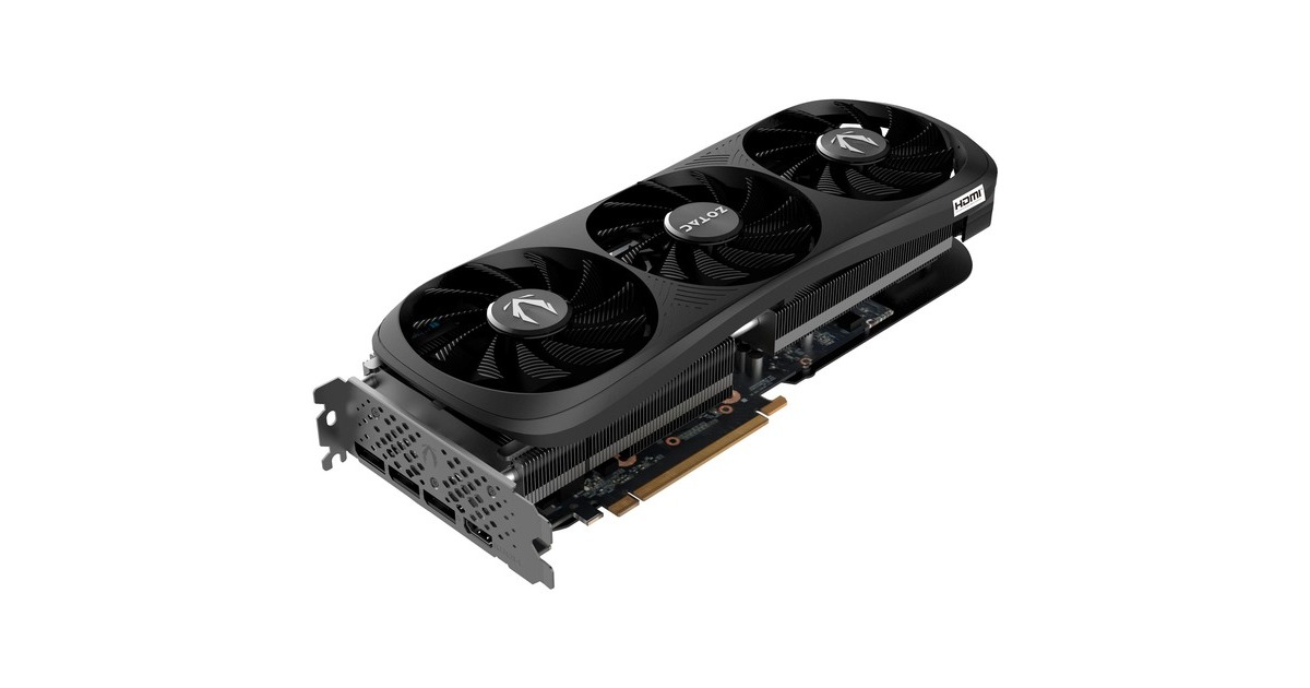 ZOTAC GeForce RTX 4080 SUPER Trinity Black Edition 16GB, Grafikkarte(DLSS 3, 3x DisplayPort, 1x HDMI 2.1)