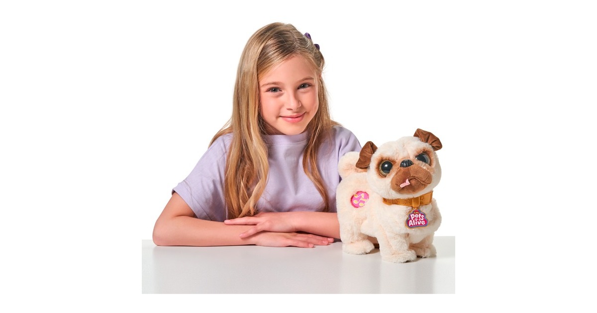 ZURU Pets Alive Booty Shaking Pups - Mops, Kuscheltier