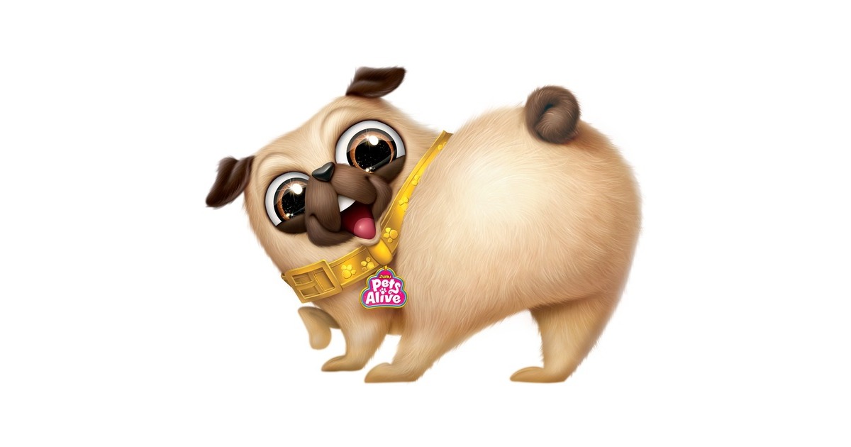 ZURU Pets Alive Booty Shaking Pups - Mops, Kuscheltier