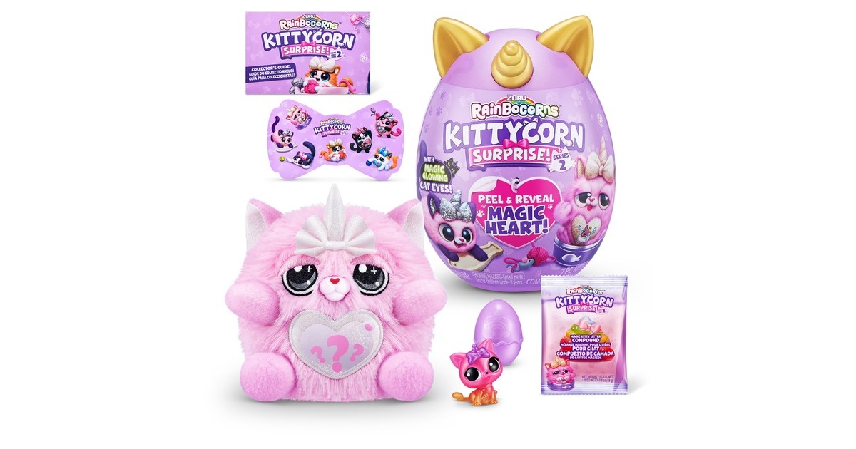 ZURU Rainbocorns - Kittycorn Surprise Serie 2 , Spielfigur(sortierter Artikel, eine Figur)
