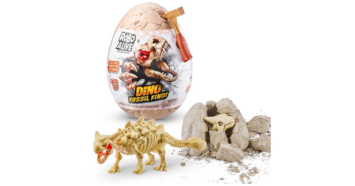 ZURU Robo Alive Dino Fossil Find Surprise, Spielfigur