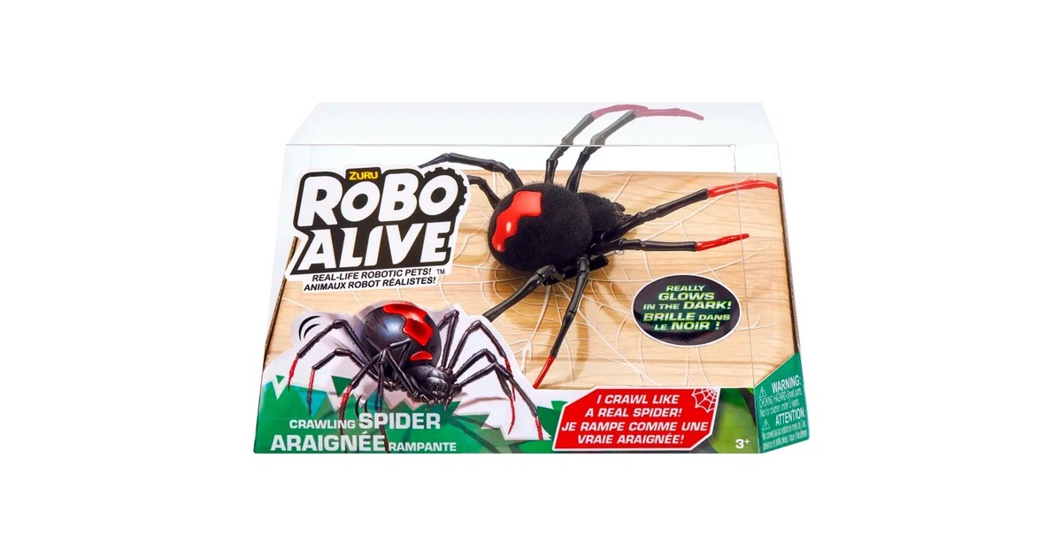 ZURU Robo Alive Kriechende Spinne, Spielfigur