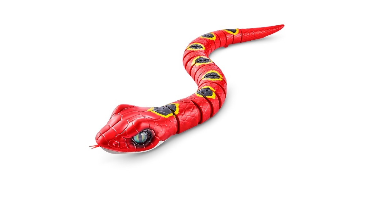 ZURU Robo Alive Schlängelnde Schlange, Spielfigur(rot)