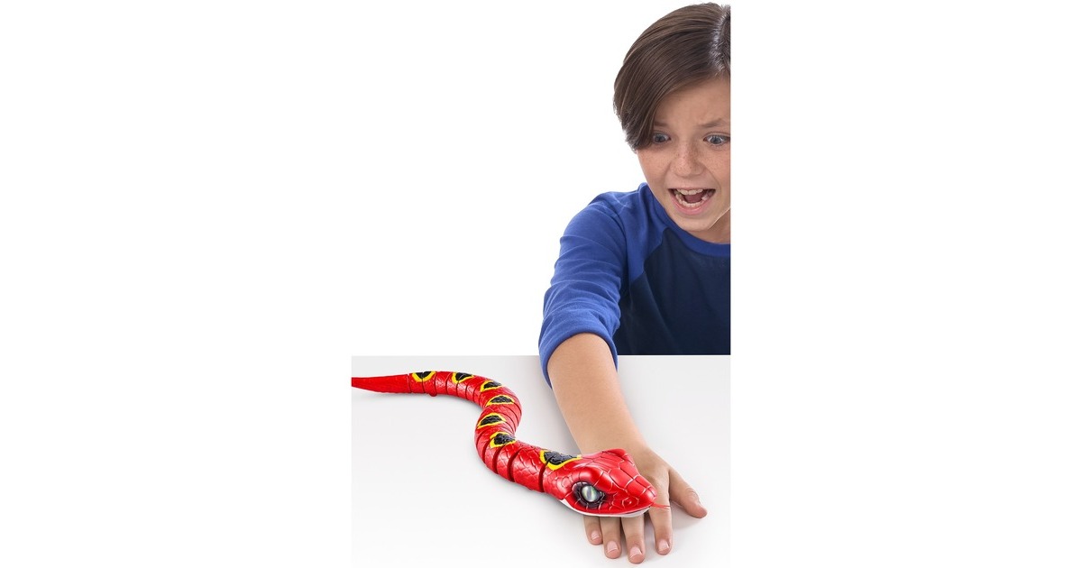 ZURU Robo Alive Schlängelnde Schlange, Spielfigur(rot)