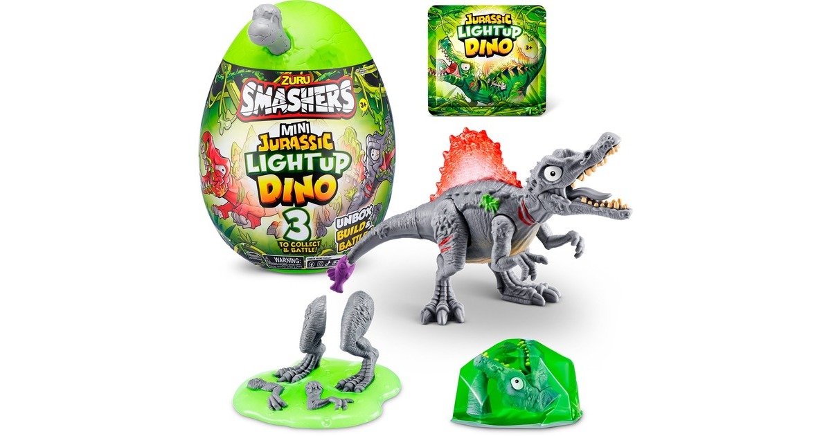 ZURU Smashers - Jurassic Light Up Dino Ei Mini Serie 1, Spielfigur(sortierter Artikel)