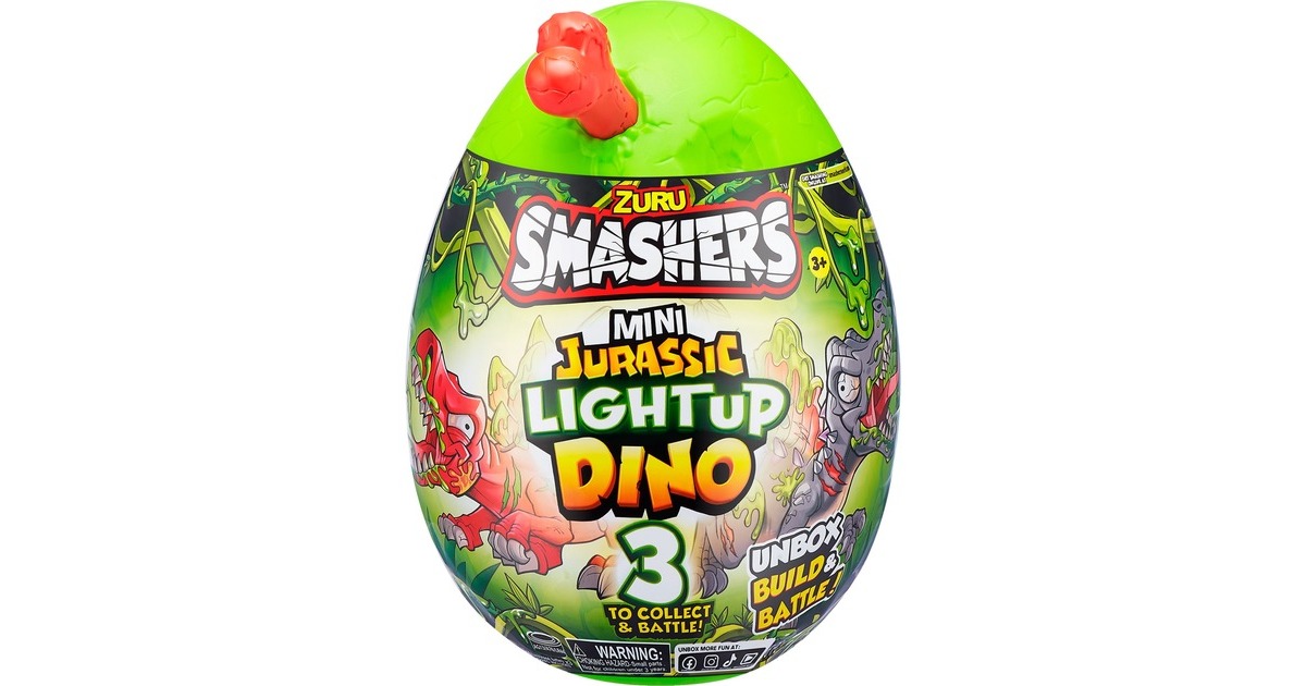 ZURU Smashers - Jurassic Light Up Dino Ei Mini Serie 1, Spielfigur(sortierter Artikel)