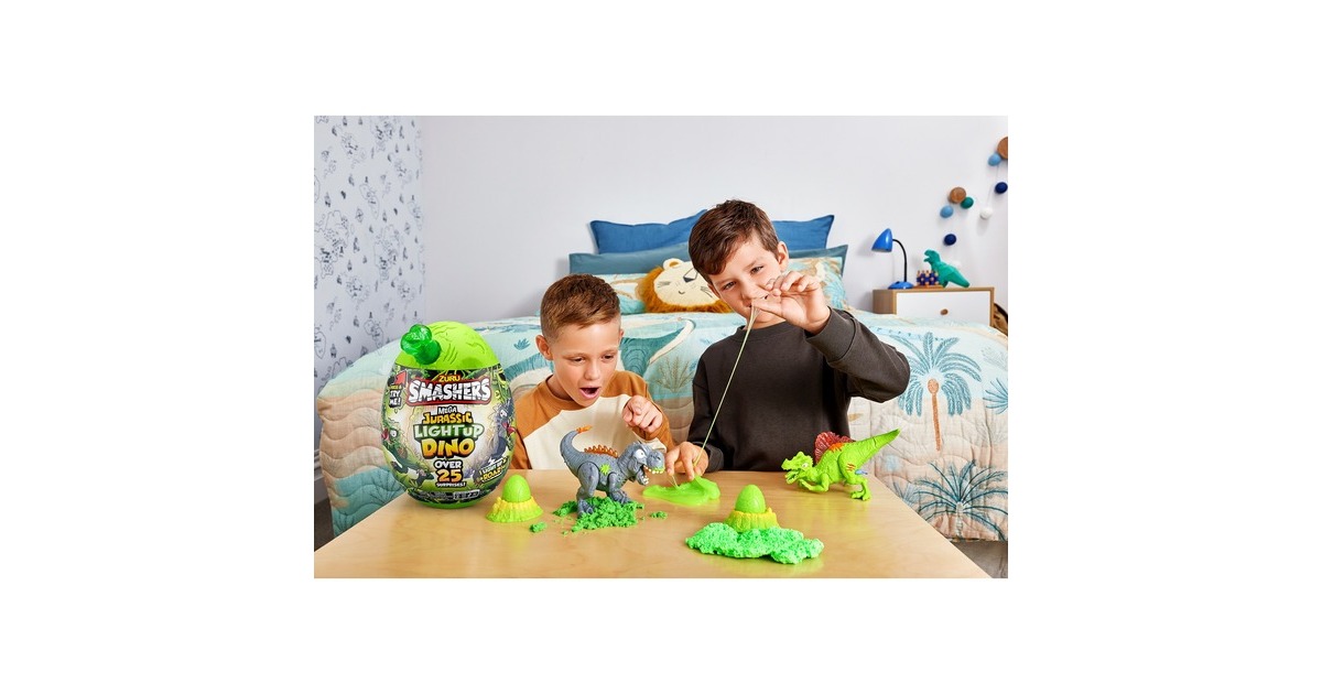 ZURU Smashers - Jurassic Light Up Dino Ei Serie 1, Spielfigur(sortierter Artikel)