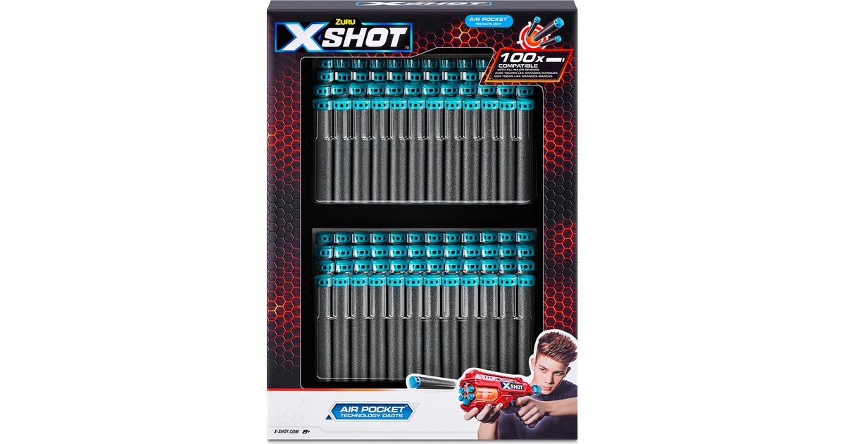 ZURU X-Shot 100er-Pack Refill Darts, Dartblaster