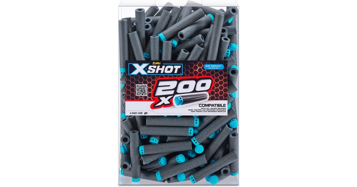 ZURU X-Shot 200er-Pack Refill Darts, Dartblaster