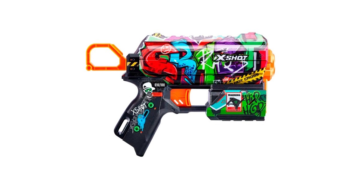 ZURU X-Shot Skins - Flux Graffiti, Dartblaster