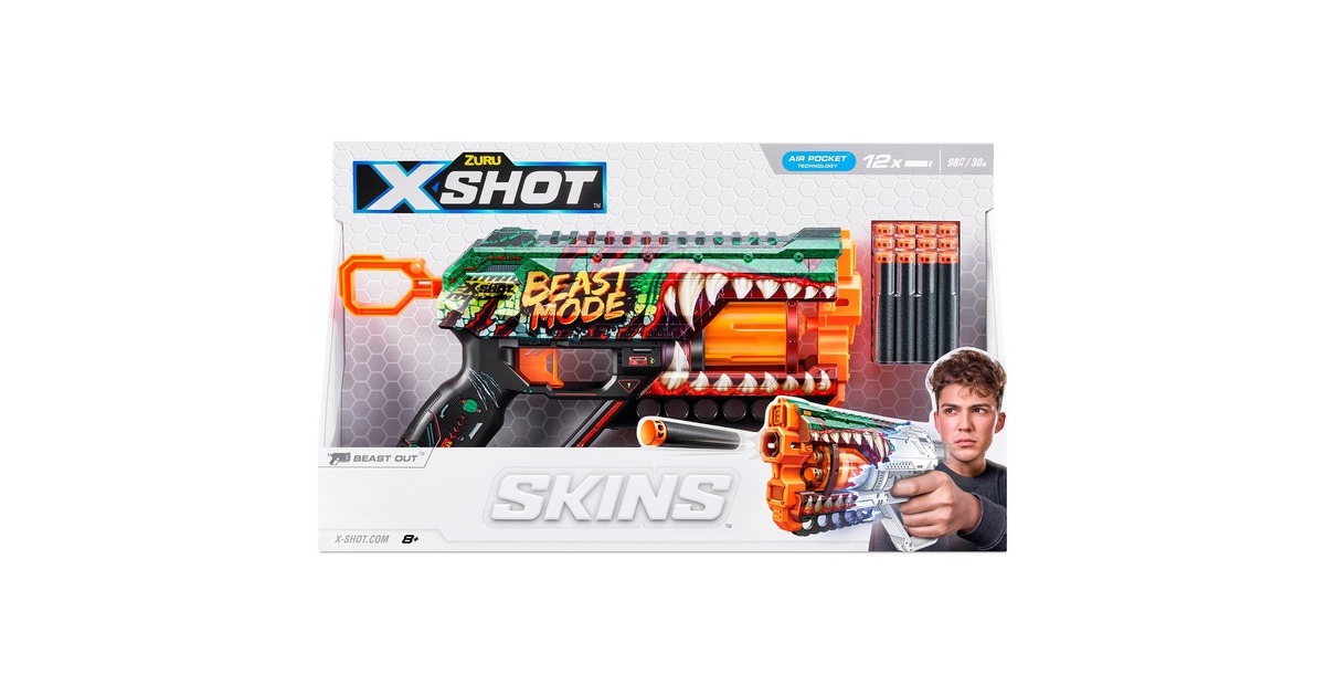 ZURU X-Shot Skins - Griefer Beast out, Dartblaster
