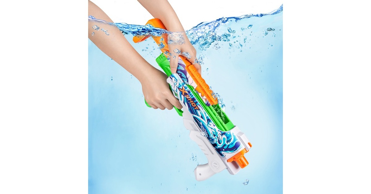 ZURU X-Shot Water Fast-Fill Skins - Hyperload Waves, Wasserpistole