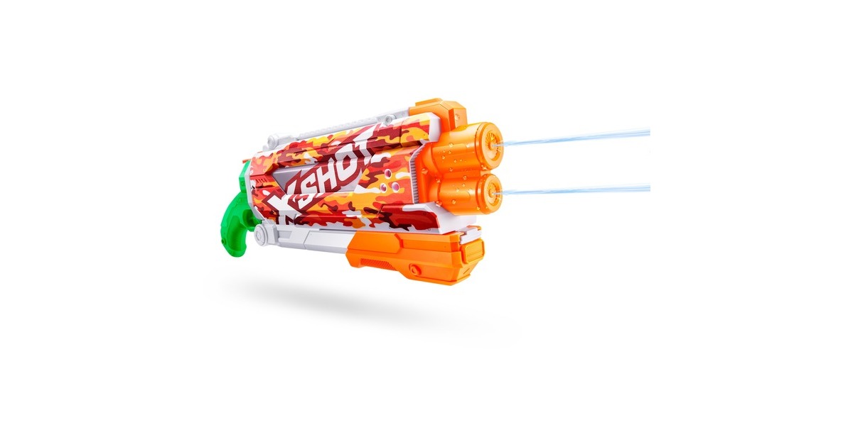 ZURU X-Shot Water Fast-Fill Skins - Pump Action Sun Camo, Wasserpistole