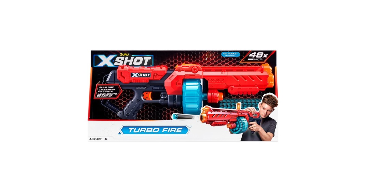ZURU X-Shot - Excel Turbo Fire, Dartblaster