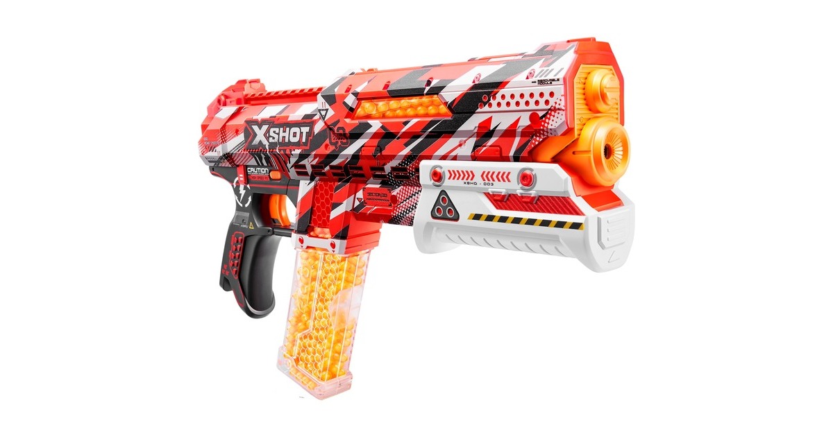 ZURU X-Shot - Hyper-Gel Blaster Clutch, Gel-Blaster(inkl. 5000 Gel-Kugeln)