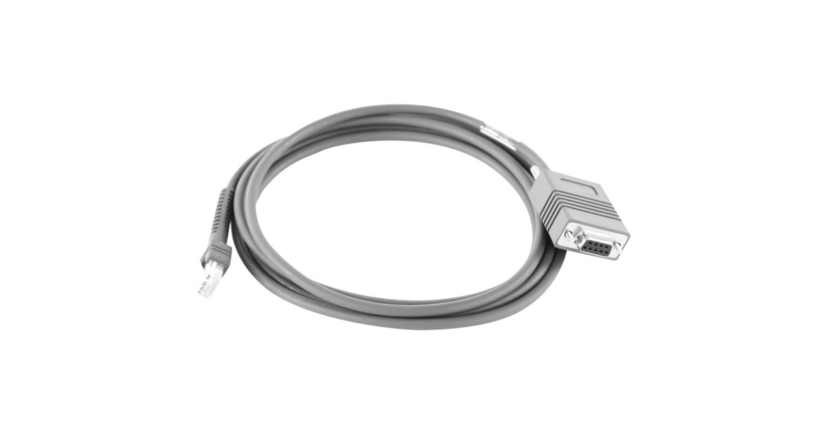 Zebra RS-232 Kabel CBA-R01-S07PBR, gerade(schwarz, 2,1 Meter)