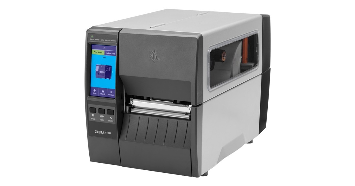 Zebra ZT231, Etikettendrucker(schwarz, USB, LAN, RS232, 300 dpi, Cutter, Bluetooth)