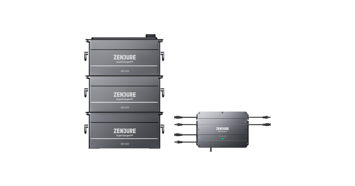 Zendure SolarFlow Set 2,88kWh, Smart PV Hub inkl. 3x Powerstation 960Wh, 0% MWST(1.200 Watt, 2.880 Wh) Zendure SolarFlow Set 2,88kWh, Smart PV Hub inkl. 3x Powerstation 960Wh, 0% MWST(1.200 Watt, 2.880 Wh)