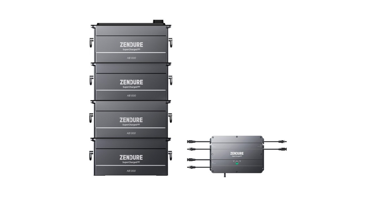 Zendure SolarFlow Set 3,84kWh, Smart PV Hub inkl. 4x Powerstation 960Wh, 0% MWST(1.200 Watt, 3.840 Wh) Zendure SolarFlow Set 3,84kWh, Smart PV Hub inkl. 4x Powerstation 960Wh, 0% MWST(1.200 Watt, 3.840 Wh)