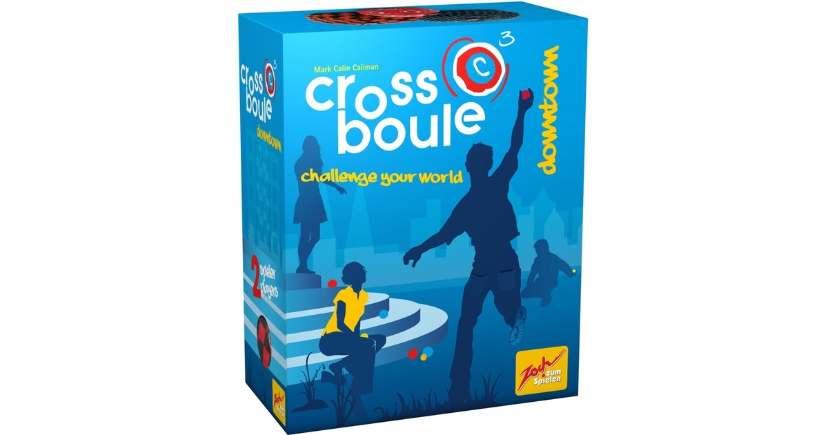 Zoch Crossboule Set Downtown, Geschicklichkeitsspiel(blau/rot)