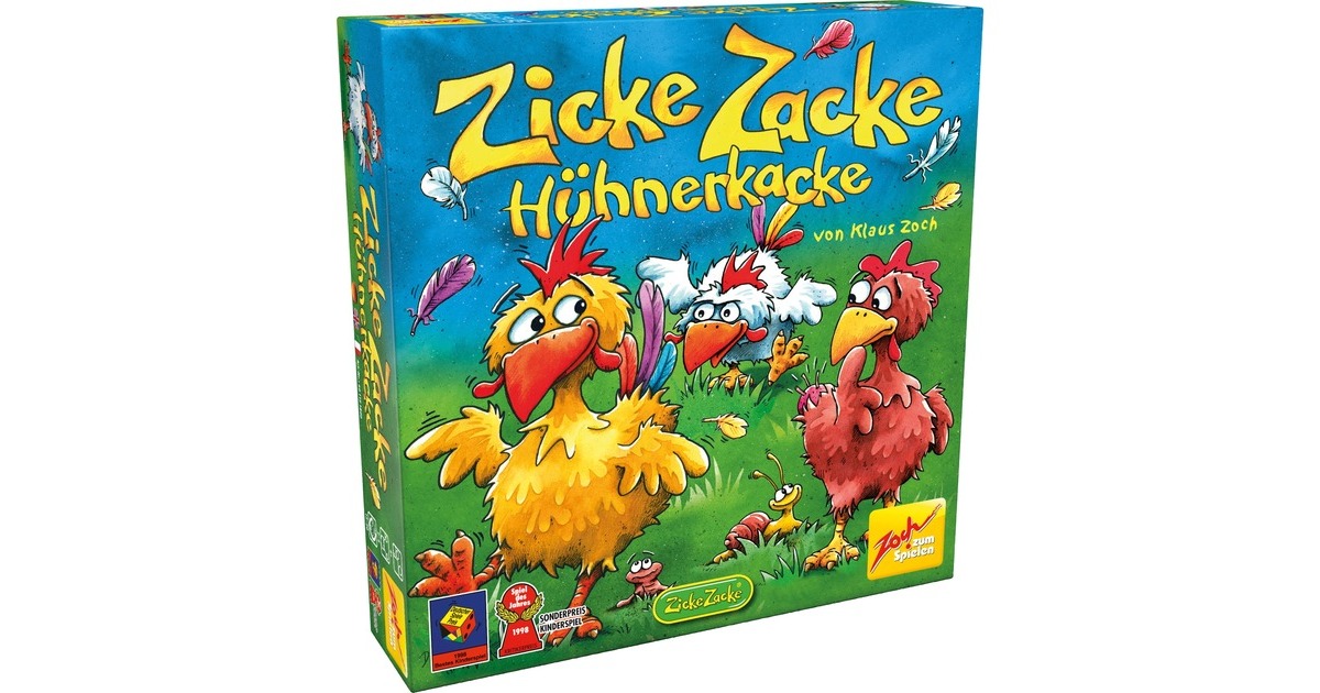 Zoch Zicke Zacke Hühnerkacke, Brettspiel(Sonderpreis Kinderspiel 1998)