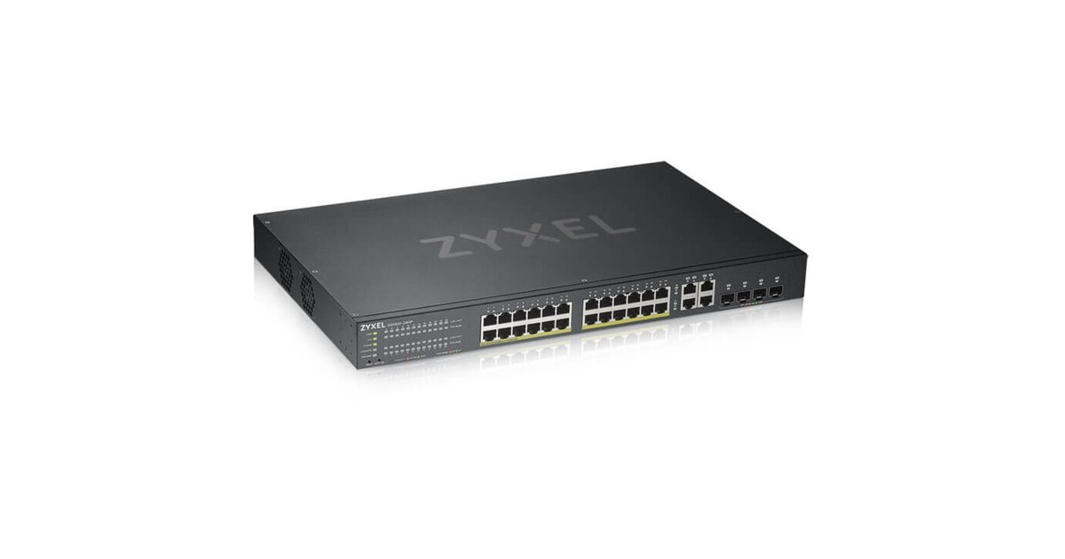 Zyxel GS1920-24HP V2, Switch(schwarz, 375W PoE+ Gesamtbudget)
