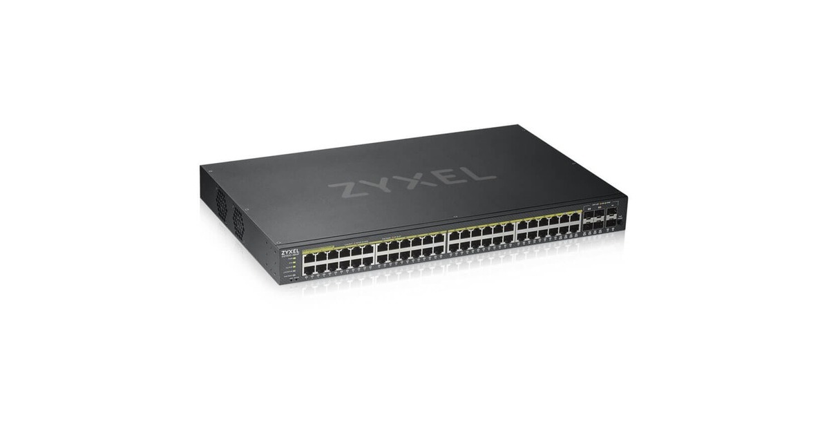 Zyxel GS1920-48HP V2, Switch(schwarz, 375W PoE+ Gesamtbudget)