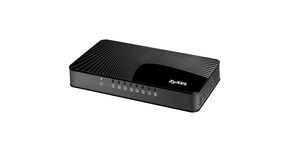 Zyxel GS-108S v2, Switch(anthrazit/schwarz, lüfterlos)