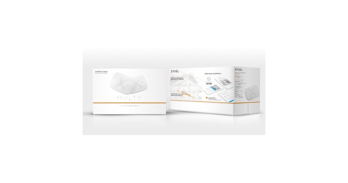 Zyxel WSQ50 Multy X AC3000 Tri-Band WLAN-System, Mesh Router(weiß, 2 Stück)