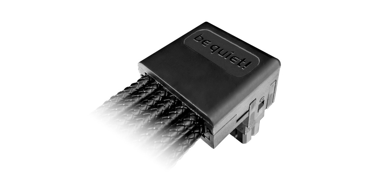 be quiet! 12VHPWR PCI-E 90° Kabel(schwarz, 70cm)