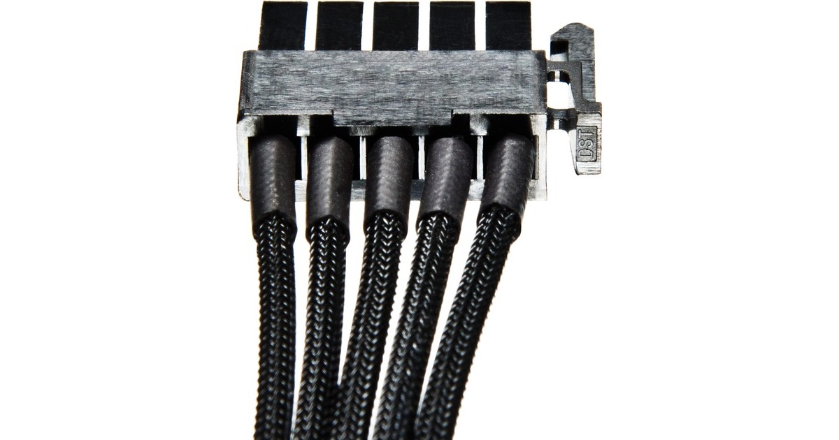 be quiet! 3x S-ATA + 1x HDD / FDD 70cm, Kabel(schwarz)