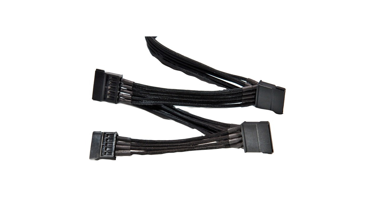 be quiet! 4x S-ATA 60 cm, Kabel(schwarz)