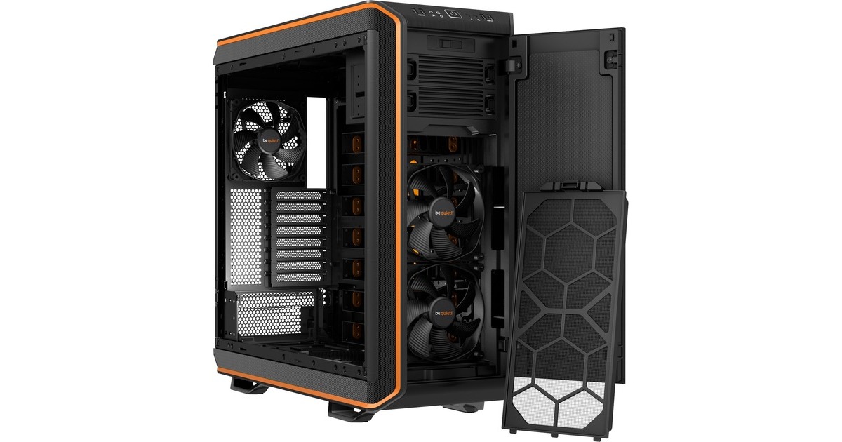 be quiet! DARK BASE 900, Big-Tower-Gehäuse(schwarz/orange)