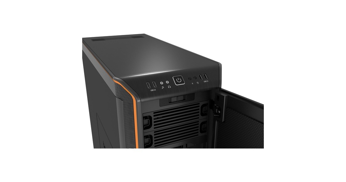 be quiet! DARK BASE 900, Big-Tower-Gehäuse(schwarz/orange)