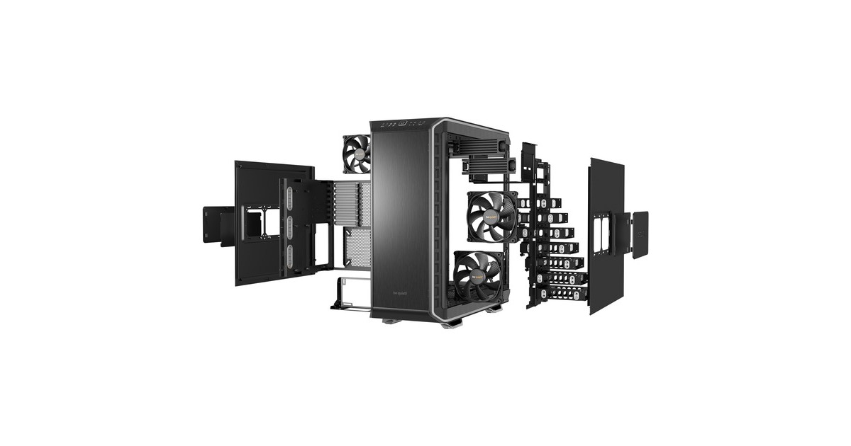 be quiet! DARK BASE 900, Big-Tower-Gehäuse(schwarz/silber)