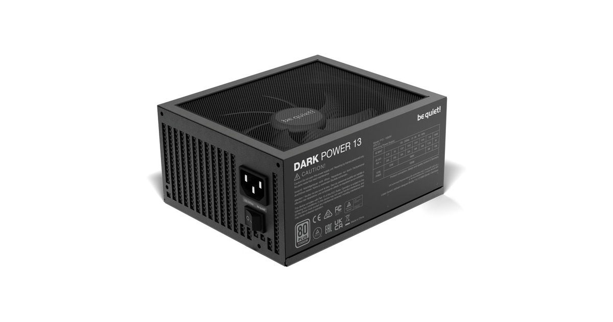 be quiet! Dark Power 13 1000W, PC-Netzteil(schwarz, 5x PCIe, Kabel-Management, 1000 Watt)
