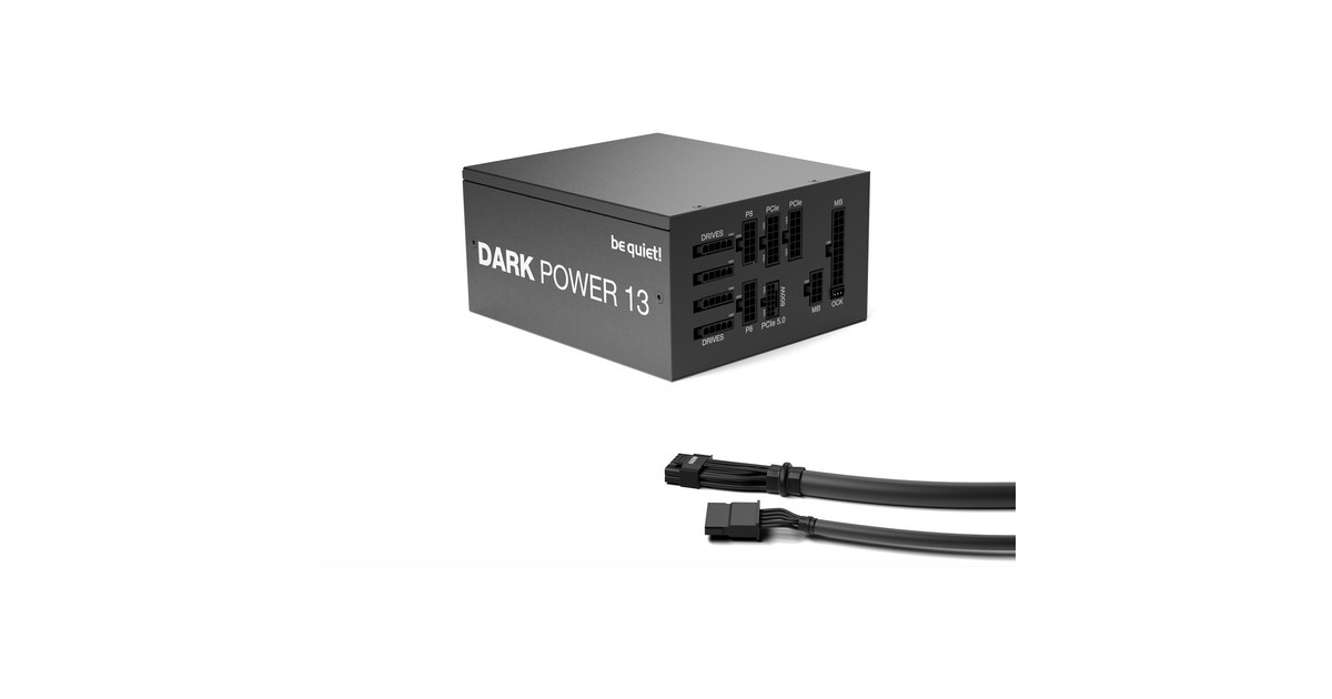 be quiet! Dark Power 13 750W, PC-Netzteil(schwarz, 5x PCIe, Kabel-Management, 750 Watt)