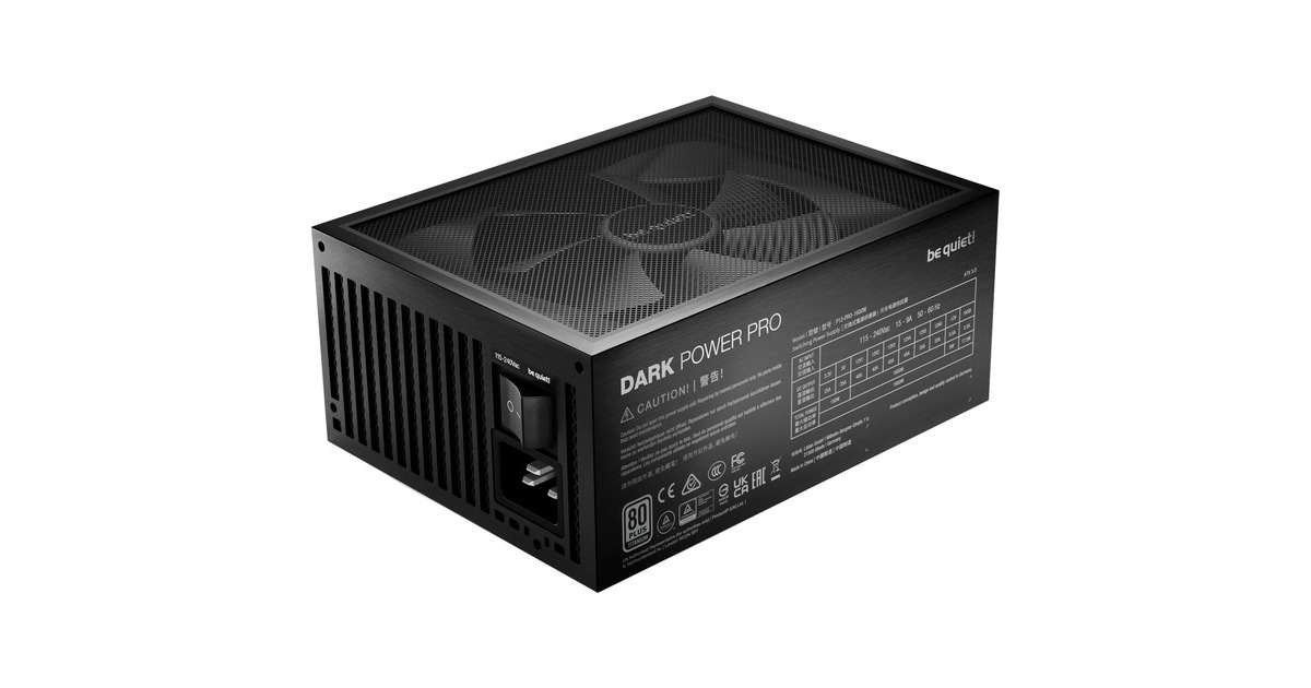 be quiet! Dark Power Pro 13 1600W, PC-Netzteil(schwarz, 1600 Watt)