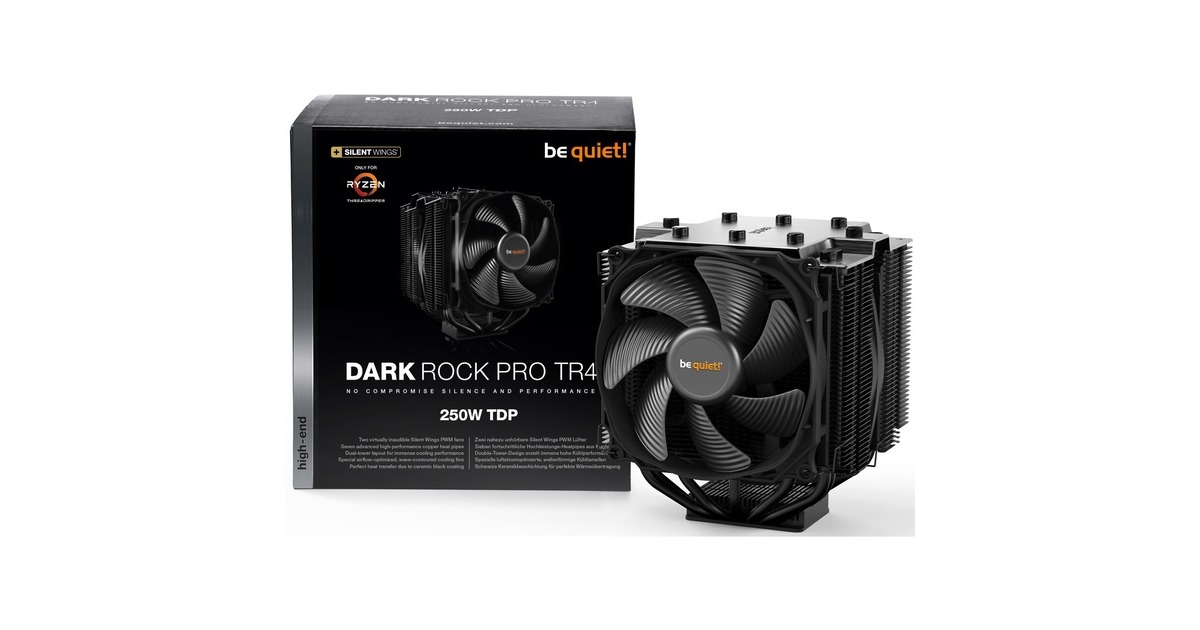 be quiet! Dark Rock Pro TR4, CPU-Kühler(schwarz, Double-Tower)