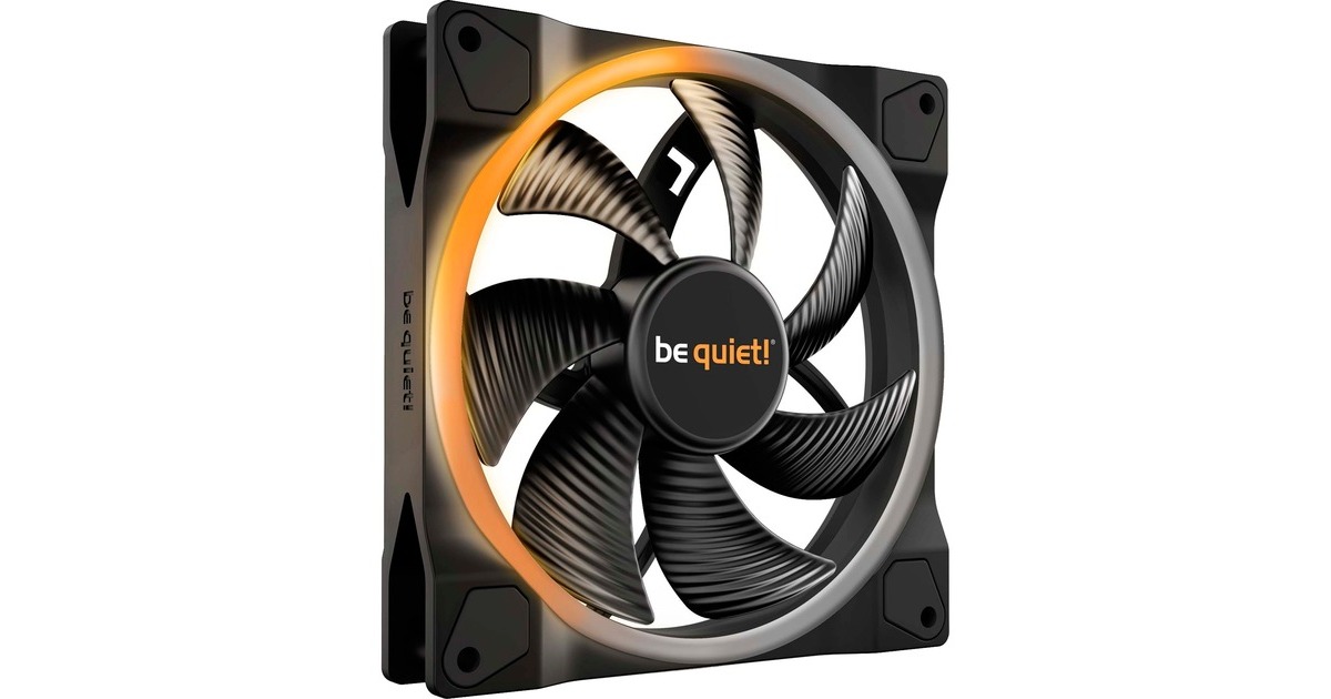be quiet! Light Wings PWM 140 mm, Gehäuselüfter(schwarz)