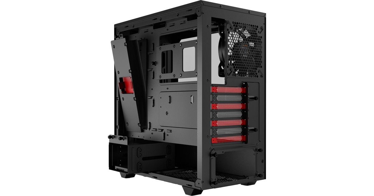 be quiet! PURE BASE 500DX Window, Tower-Gehäuse(schwarz/rot, Window-Kit)