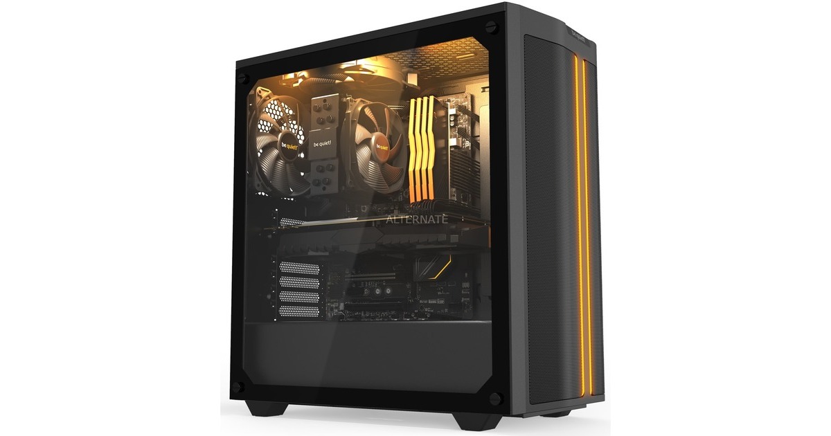 be quiet! PURE BASE 500DX Window, Tower-Gehäuse(schwarz, Window-Kit)