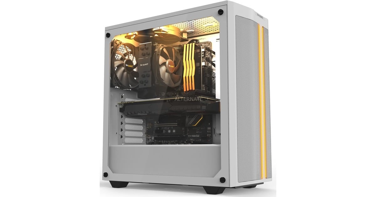 be quiet! PURE BASE 500DX Window, Tower-Gehäuse(weiß, Window-Kit, Outlet)